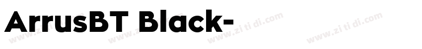 ArrusBT Black字体转换